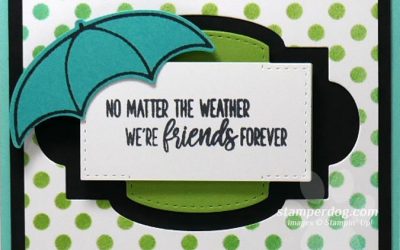 We Made a Polka Dotted Card!