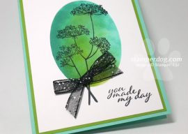 Sponged Oval Card