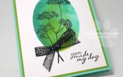 Sponged Oval Card