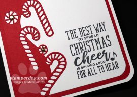 Candy Cane Christmas Card