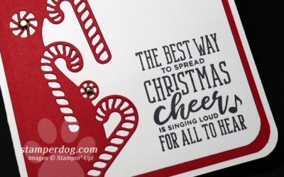 Candy Cane Christmas Card