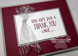 Making a Sparkly Quick Thank You Card