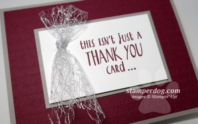 Making a Sparkly Quick Thank You Card
