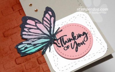 Beautiful Butterfly Thinking of You Card