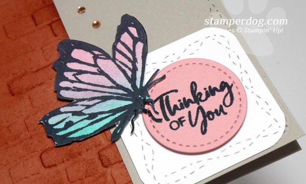 Beautiful Butterfly Thinking of You Card
