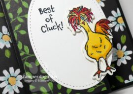 Hey Chick Fancy Folds Card