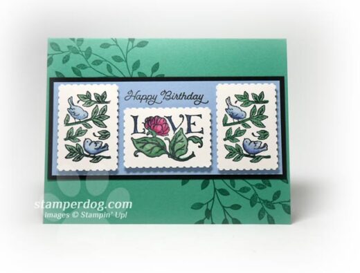 Postage Stamp Birthday Card