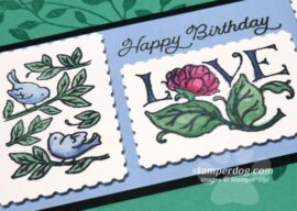 Postage Stamp Birthday Card