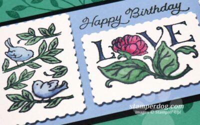 Postage Stamp Birthday Card