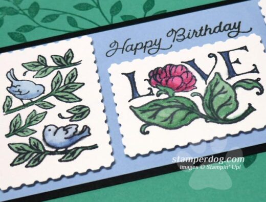 Postage Stamp Birthday Card