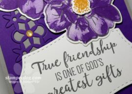 Making a Purple Card for a Friend