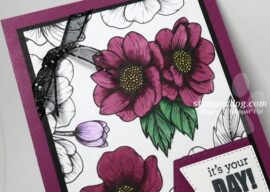 Purple Flower Birthday Card