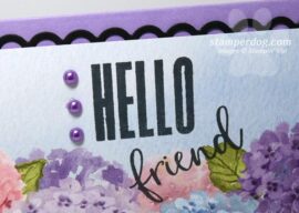 Hydrangea Card for a Friend