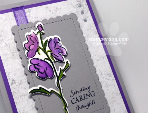 Unfinished Projects Purple Flower Card