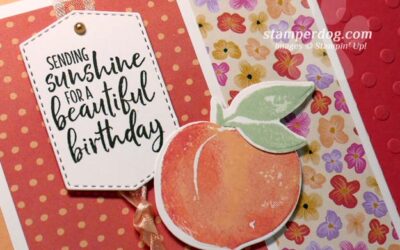 Adding a Peach to Our Sunny Birthday Card