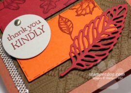 Make a Leafy Color Block Card