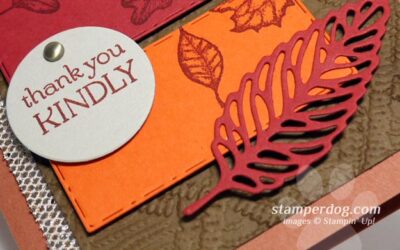 Make a Leafy Color Block Card