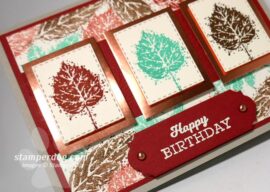Making a Fun Fall Birthday Card