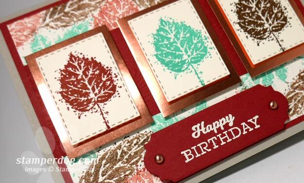 Making a Fun Fall Birthday Card