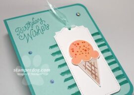 Making a Fun Ice Cream Birthday Card