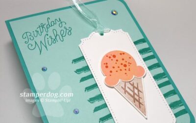 Making a Fun Ice Cream Birthday Card
