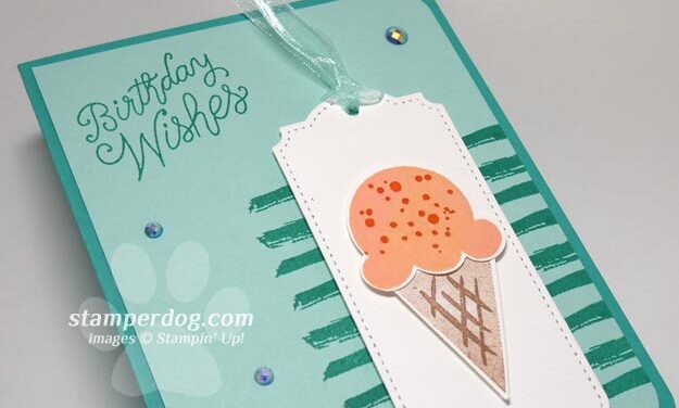 Making a Fun Ice Cream Birthday Card