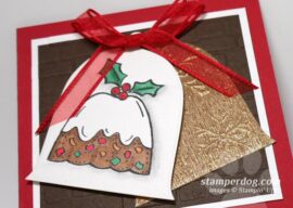 Watercolor Christmas Pudding Card