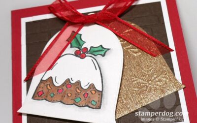 Watercolor Christmas Pudding Card