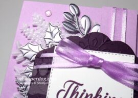 Purple Christmas Card