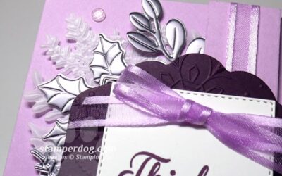 Purple Christmas Card