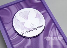 Purple Butterfly Birthday Card