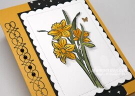 Making a Watercolor Daffodil Notecard