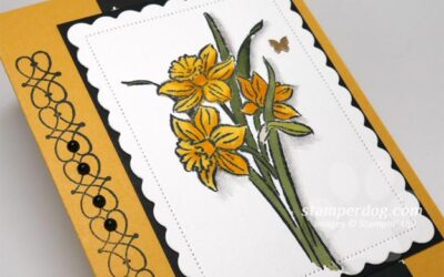 Making a Watercolor Daffodil Notecard