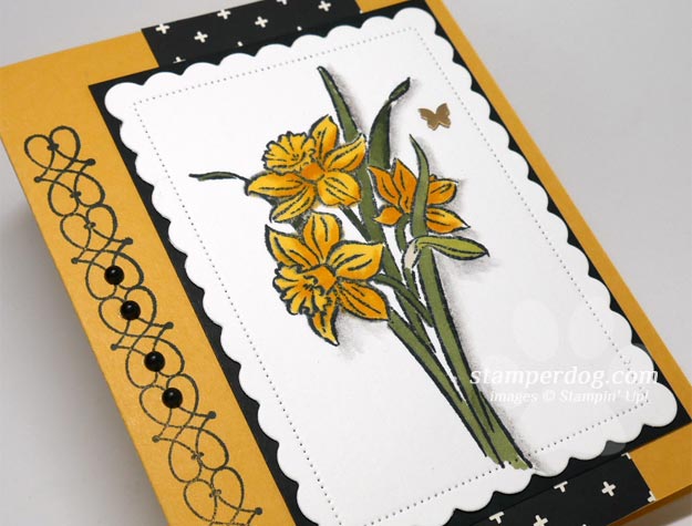 Making a Watercolor Daffodil Notecard