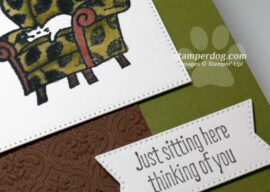 Made a Cat Card with Free Stamps