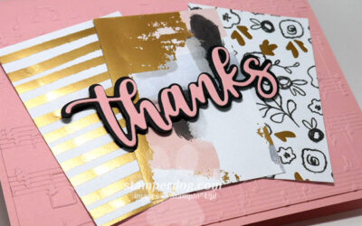 Pink Thank You Card