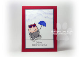 Hippest Hippos Teen Birthday Card
