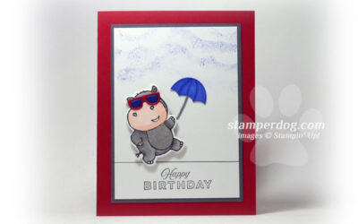 Hippest Hippos Teen Birthday Card