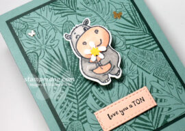 Tropical Hippo Card