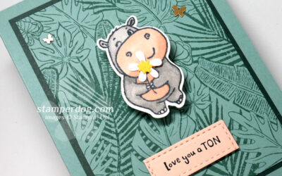 Tropical Hippo Card