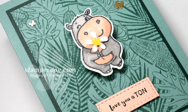 Tropical Hippo Card