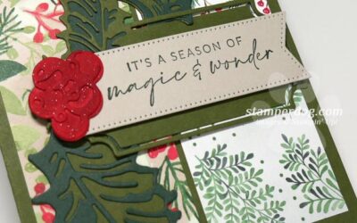 Making a Holly Patchwork Christmas Card