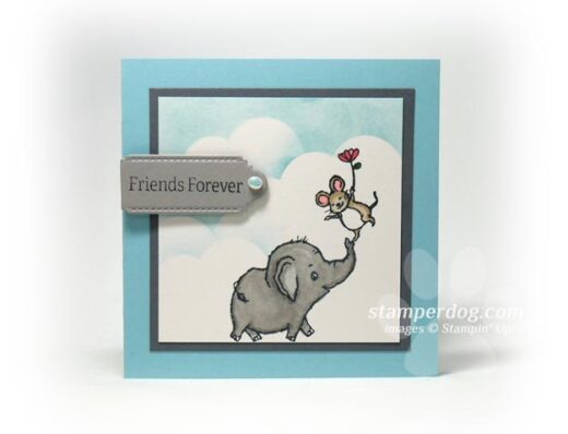Little Square Elephant Card