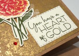Little Gold Thank You Card