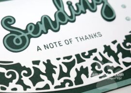 Pretty Green Thank You Note