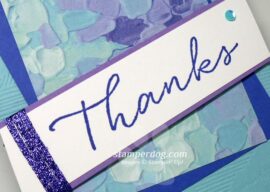 Blue & Purple Thank You Card