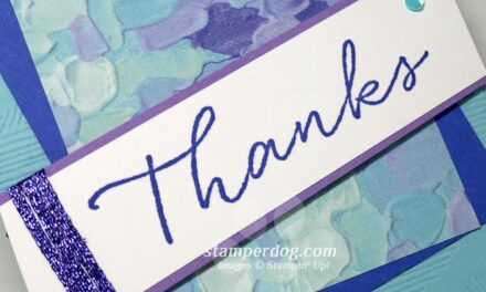 Blue & Purple Thank You Card