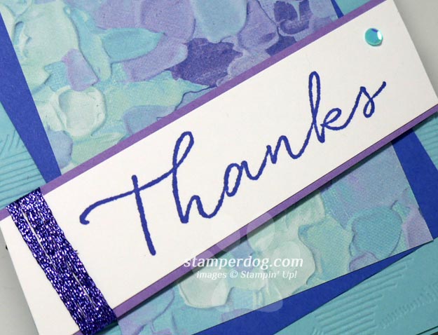 Blue & Purple Thank You Card