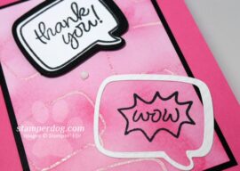 Pink Emboss Resist Card