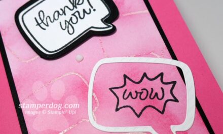 Pink Emboss Resist Card